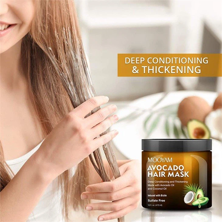 organic avocado coconut hair mask